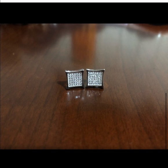 Unisex Sterling Silver Earings. - Picture 3 of 4